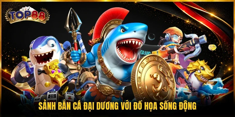 Sảnh bắn cá đại dương với đồ họa sống động